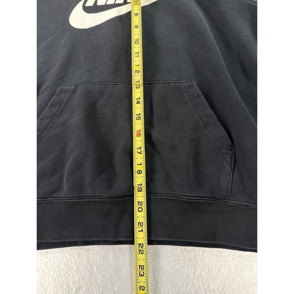 Men's Nike Black Club Fleece Drawstring Pullover Hoodie Size Small S - Picture 7 of 11